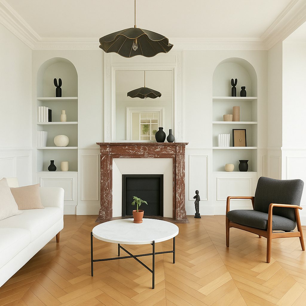 Bright living room demo
